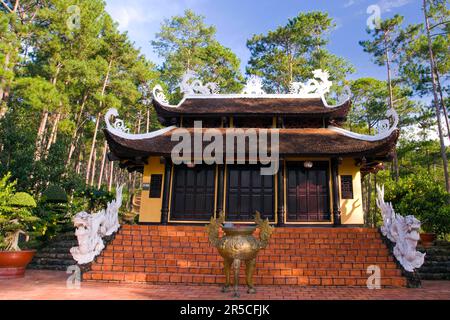 Truc Lam Pagode, Central Highlands, nahe Dalat, Vietnam Stockfoto