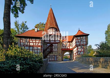 Roedelseer Tor, Iphofen, Unterfranken, Bayern, Deutschland Stockfoto