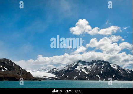 Küstenberge, Fortuna Bay, South Georgia, Fortuna Bay Stockfoto