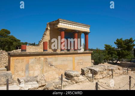 Ausgrabungen eines minoischen Palastes in Knossos, Heraklion, Kreta, Griechenland Stockfoto