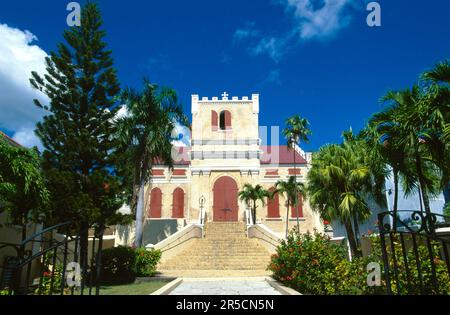 Frederik Lutheran Church in Charlotte Amalie, Karibik, St. Thomas Island, amerikanische Jungferninseln Stockfoto