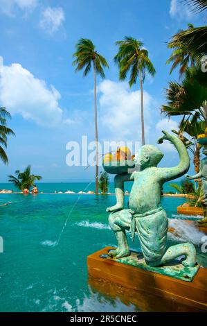 Anantara Hotel am Mae Nam Beach, Ko Samui Island, Thailand, Südthailand, Resort Stockfoto
