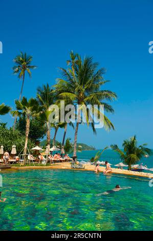 Anantara Hotel am Mae Nam Beach, Ko Samui Island, Thailand, Südthailand, Resort Stockfoto