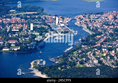 Marina, Neustaedter Binnenwasser Nature Park, Neustadt in Holstein, Schleswig-Holstein, Deutschland Stockfoto