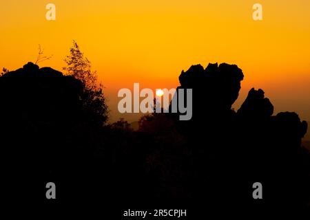 Devil's Wall bei Sonnenaufgang Stockfoto