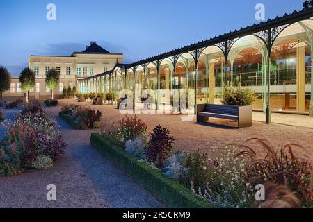 Schloss Herrenhaeuser Beleuchtete Hannover Deutschland Stockfoto