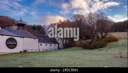 Außenansicht der Glengoyne Whisky Distillery, Schottland, Großbritannien Stockfoto