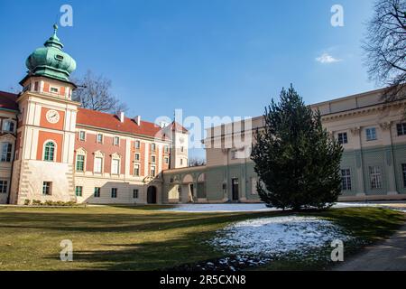 Lancut Castle in Polen ist eine herrliche historische Festung mit reichem Kulturerbe, mit atemberaubender Architektur und opulentem Interieur Stockfoto