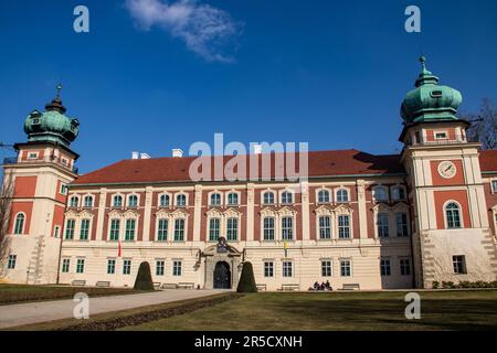 Lancut Castle in Polen ist eine herrliche historische Festung mit reichem Kulturerbe, mit atemberaubender Architektur und opulentem Interieur Stockfoto