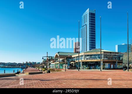 Binnenhafen in Baltimore, Maryland, USA. Stockfoto