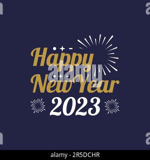 Ein frohes neues Jahr für kreative Vektoren Stock Vektor