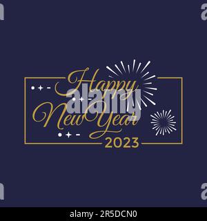 Ein frohes neues Jahr für kreative Vektoren Stock Vektor