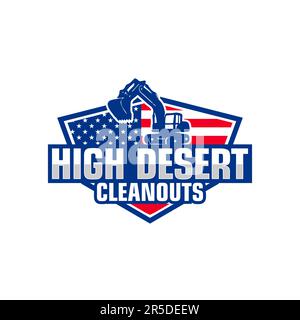 Baggersymbol Vektorlogo Logo Inspiration Stock Vektor