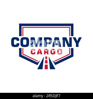ENTWURF DER CARGO-LOGO-VORLAGE Stock Vektor