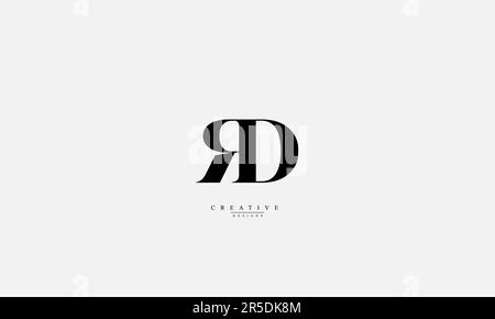 Buchstaben Buchstaben Initialen Monogramm Logo RD DR R D Stock Vektor