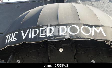 West Hollywood, Kalifornien, USA 2. Juni 2023 Ein allgemeiner Blick auf die Atmosphäre des Viper Room am Sunset Blvd am 2. Juni 2023 in West Hollywood, Kalifornien, USA. Foto: Barry King/Alamy Stock Photo Stockfoto