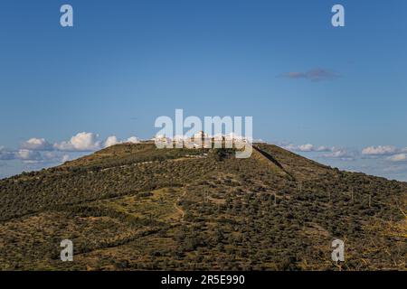 Festung Nossa Senhora da Graca, Blick von der Stadt Elvas, UNESCO-Weltkulturerbe in Portugal Stockfoto