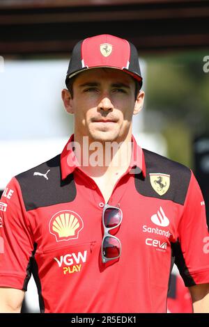 Barcelona, Spanien. 03. Juni 2023. Charles Leclerc (MON) Ferrari. Formel-1-Weltmeisterschaft, Rd 8, spanischer Grand Prix, Samstag, 3. Juni 2023. Barcelona, Spanien. Kredit: James Moy/Alamy Live News Stockfoto