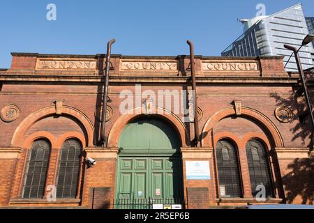 Das ehemalige Lots Road Power Station, jetzt Sir Terry Farrell's Powerhouse in Chelsea Waterfront, London, SW10, England, Großbritannien Stockfoto