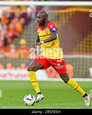 Linse, Frankreich. 27. Mai 2023. Seko Fofana (8) von RC Lens, das während eines Fußballspiels zwischen dem T Racing Club de Lens und dem AC Ajaccio am 37. Spieltag der Ligue 1 Uber Eats Saison 2022-2023 am Sonntag, den 27. Mai 2023 in Lens, Frankreich, abgebildet wurde. Kredit: Sportpix/Alamy Live News Stockfoto