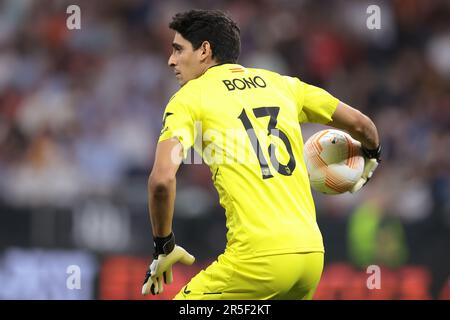 Budapest, Ungarn, 31. Mai 2023. Yassine Bounou von Sevilla während des Spiels der UEFA Europa League in der Puskas Arena, Budapest. Der Bildausdruck sollte lauten: Jonathan Moscrop/Sportimage Stockfoto