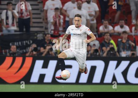 Budapest, Ungarn, 31. Mai 2023. Lucas Ocampos von Sevilla während des Spiels der UEFA Europa League in der Puskas Arena, Budapest. Der Bildausdruck sollte lauten: Jonathan Moscrop/Sportimage Stockfoto
