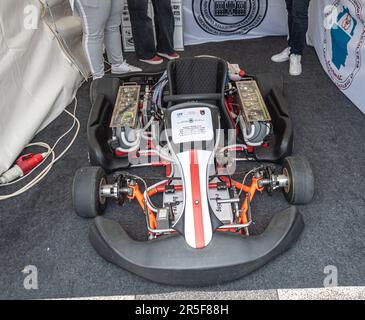 Die Sarajevo Maker Faire findet dieses Wochenende in Skenderija statt. Die Messe ist eine internationale Messe für Wissenschaft, Innovation, Technologie und kreatives Schaffen Stockfoto