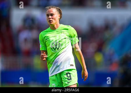 Eindhoven, Niederlande. 03. Juni 2023. EINDHOVEN, NIEDERLANDE - JUNI 3: Ewa Pajor von VfL Wolfsburg blickt auf das Finale der UEFA Women's Champions League zwischen dem FC Barcelona und dem VfL Wolfsburg am 3. Juni 2023 im PSV-Stadion in Eindhoven, Niederlande (Foto von Joris Verwijst/Orange Pictures). Guthaben: Orange Pics BV/Alamy Live News Stockfoto