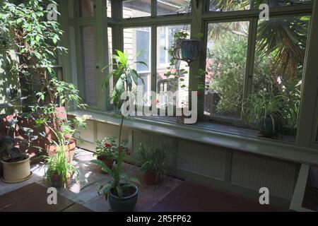 San Jose, Califiornia, USA: 6-1-2021: Winchester Mystery House in San Jose, Kalifornien Stockfoto