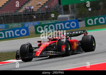 Barcelona, Spanien. 02. Juni 2022. Barcelona, Spanien, 2. Juni 2023; Charles Leclerc von Monaco fährt den (16) Ferrari SF-23 während der FIA-Weltmeisterschaft F1. Formel 1 Grand Prix von Spanien, Circuit de Catalunya in der Nähe von Montmelo - Bild mit gebührenpflichtiger Haftung - Foto: © Eric ALONSO/ATP Images (ALONSO Eric/ATP/SPP) Guthaben: SPP Sport Press Photo. Alamy Live News Stockfoto