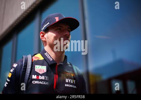 Barcelona, Spanien. 02. Juni 2023. Barcelona, Spanien, 2. Juni 2023; Max Verstappen aus den Niederlanden und Oracle Red Bull Racing während der FIA-Weltmeisterschaft F1. Formel 1 Grand Prix von Spanien, Circuit de Catalunya in der Nähe von Montmelo - Bild mit gebührenpflichtiger Haftung - Foto: © Eric ALONSO/ATP Images (ALONSO Eric/ATP/SPP) Guthaben: SPP Sport Press Photo. Alamy Live News Stockfoto