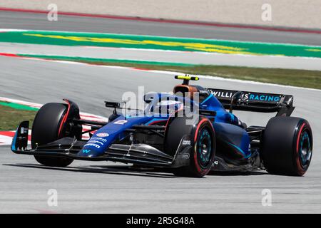 Barcelona, Spanien. 02. Juni 2023. Montmelo, Barcelona, Spanien. 02. Juni 2023; #2, Logan Sargeant, USA, Team Williams F1 FW45, Mercedes-Motor während der FIA F1 Weltmeisterschaft. Formel 1 Grand Prix von Spanien, Circuit de Catalunya in der Nähe von Montmelo - Bild mit gebührenpflichtiger Haftung - Foto: © Cristiano BARNI/ATP Images (BARNI Cristiano/ATP/SPP) Guthaben: SPP Sport Press Photo. Alamy Live News Stockfoto