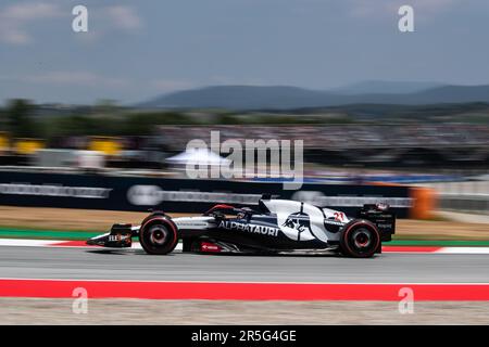 Barcelona, Spanien. 02. Juni 2023. Montmelo, Barcelona, Spanien. 02. Juni 2023; #21, Nick de VRIES, NDL, Scuderia Alpha Tauri, AT04, Honda RBPT, während der FIA-Weltmeisterschaft F1. Formel 1 Grand Prix von Spanien, Circuit de Catalunya in der Nähe von Montmelo - Bild mit gebührenpflichtiger Haftung - Foto: © Cristiano BARNI/ATP Images (BARNI Cristiano/ATP/SPP) Guthaben: SPP Sport Press Photo. Alamy Live News Stockfoto
