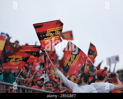 Barcelona, Spanien. 03. Juni 2023. Die Öffentlichkeit während der Qualifyng des Catalunya Grand Prix F1 auf dem Circuit of Catalunya Barcelona am 03. juni 2023 Kredit: Live Media Publishing Group/Alamy Live News Stockfoto