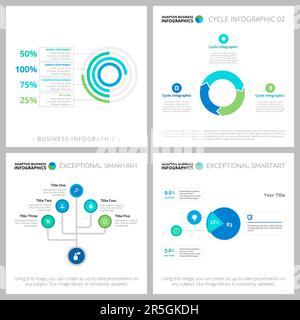 Statistisches Infografik-Design festgelegt Stock Vektor