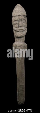 Slawisches heidnisches Idol aus Veliky Novgorod, Russland Stockfoto