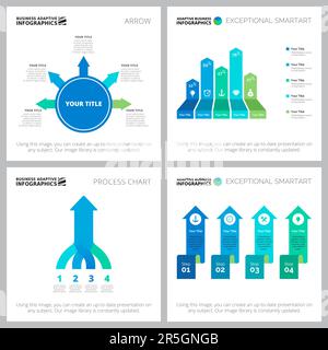 Collage von Infografiken für kreatives Marketing Stock Vektor