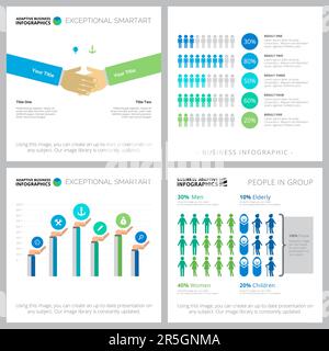 Collage kreativer Personalinformationsdesigns Stock Vektor