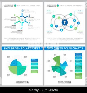 Set mit originalem Design für Business-Infografiken Stock Vektor
