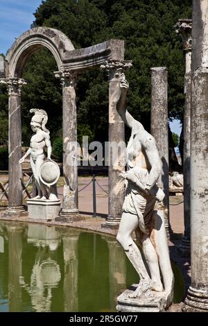 Villa Adriana in Tivoli - Italien. Beispiel klassischer Schönheit in einer römischen Villa Stockfoto