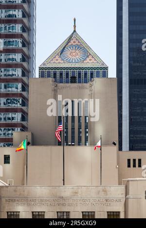 LOS ANGELES, CALIFORNIA/USA - JULI 28 : Bibliothek in Los Angeles Kalifornien am 28. Juli 2011 Stockfoto