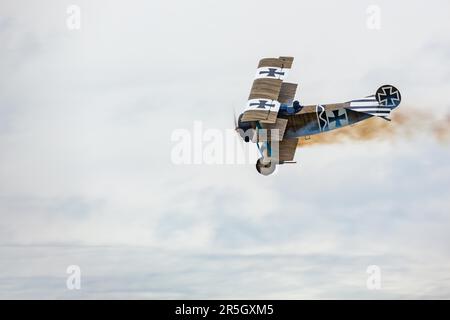 Great war Display Team - Fokker DR1 Triplane Stockfoto