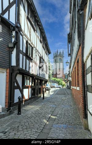 St. Julian's Church am Ende der Fish Street, Shrewsbury, Shropshire, England, Großbritannien Stockfoto