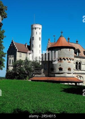 Schloss Lichtenstein in der Schwäbischen Alb Stockfoto