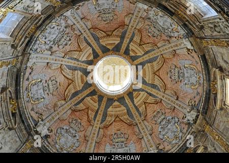 Loyola Basilika, Kloster, Museum, Azpeitia, Provinz Guipuzkoa, Pais Vasco, Baskenland, Spanien, Fresken, Deckenfresken Stockfoto