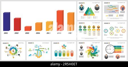 Collage kreativer Personalinformationsdesigns Stock Vektor