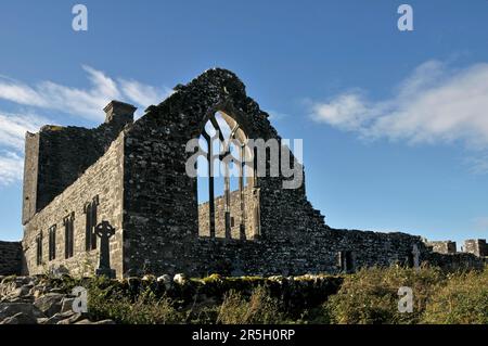 Creevelea Abbey, Dromahair, County Leitrim, Creevelea Friary, Dromahair Friary, Creevelea Abbey, Irland Stockfoto