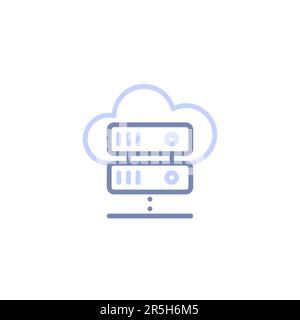 Cloud-Server-Datenbank: Sichere Datenverwaltung für Ihre Geschäftsanforderungen Stock Vektor