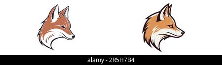 Fox-Logo-Set – Premium-Design-Kollektion – Vector-Illustration. Stock Vektor