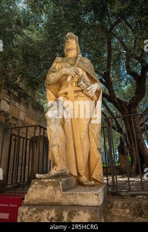 Statue Alfonso XI de Castilla in Alcazar de los Reyes Cristianos - Cordoba, Andalusien, Spanien Stockfoto